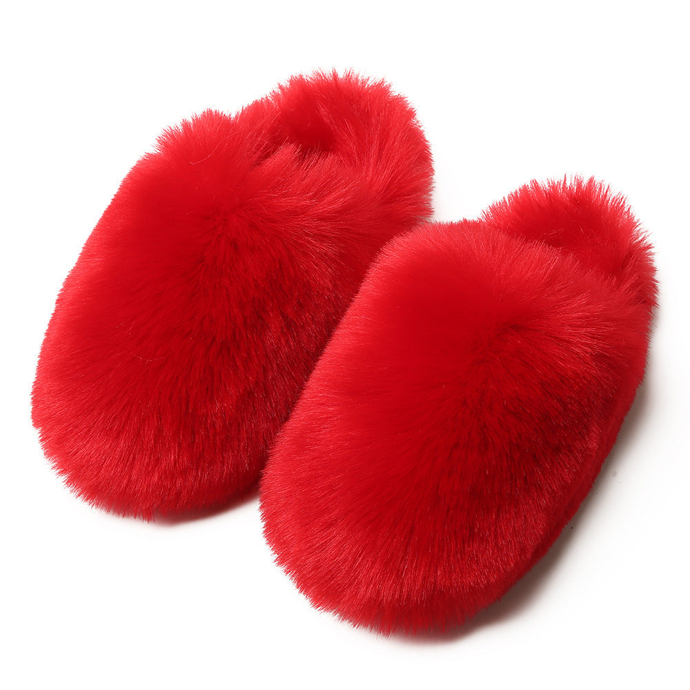 Faux Fur Hausschuhe