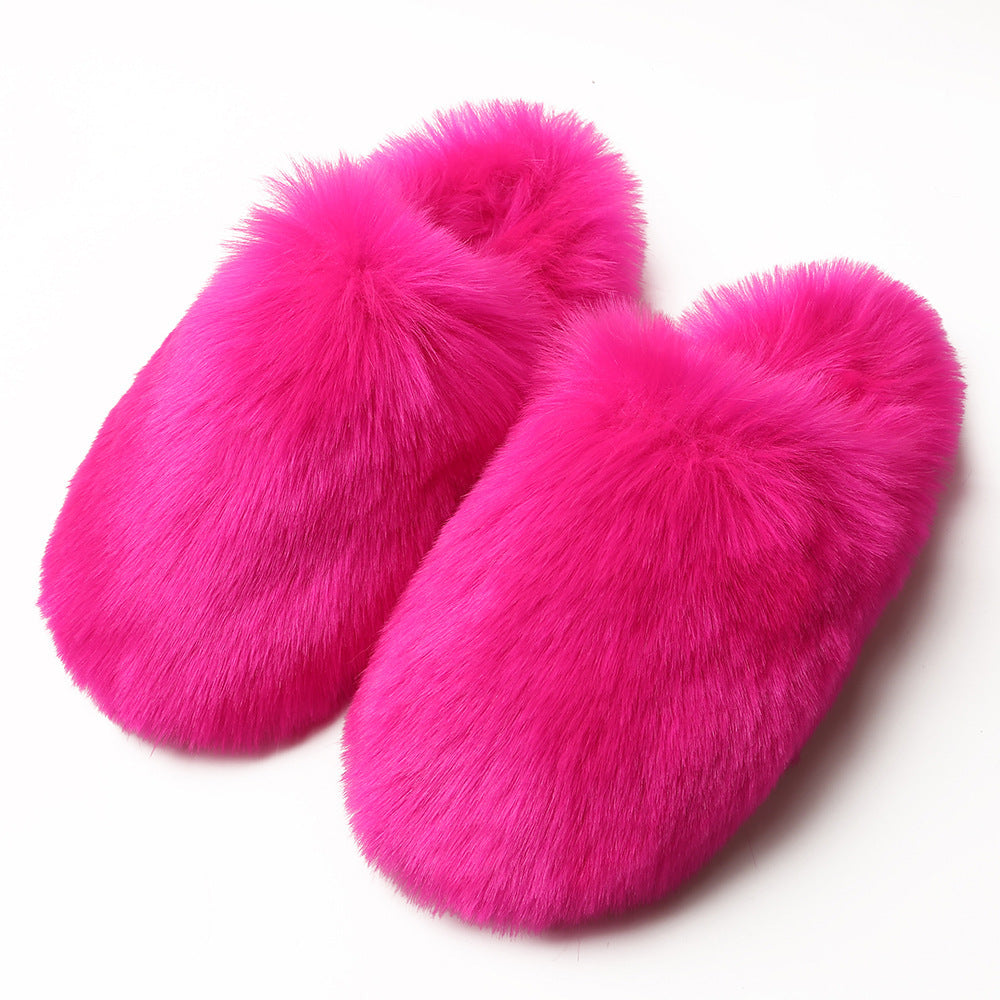 Faux Fur Hausschuhe