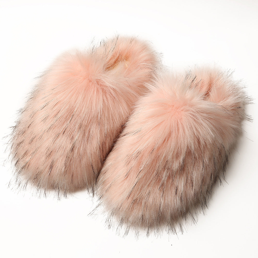 Faux Fur Hausschuhe