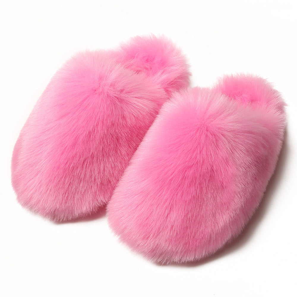 Faux Fur Hausschuhe