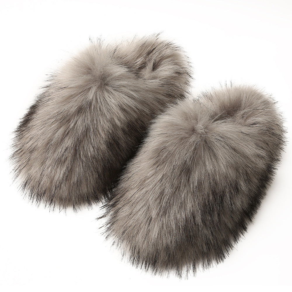 Faux Fur Hausschuhe