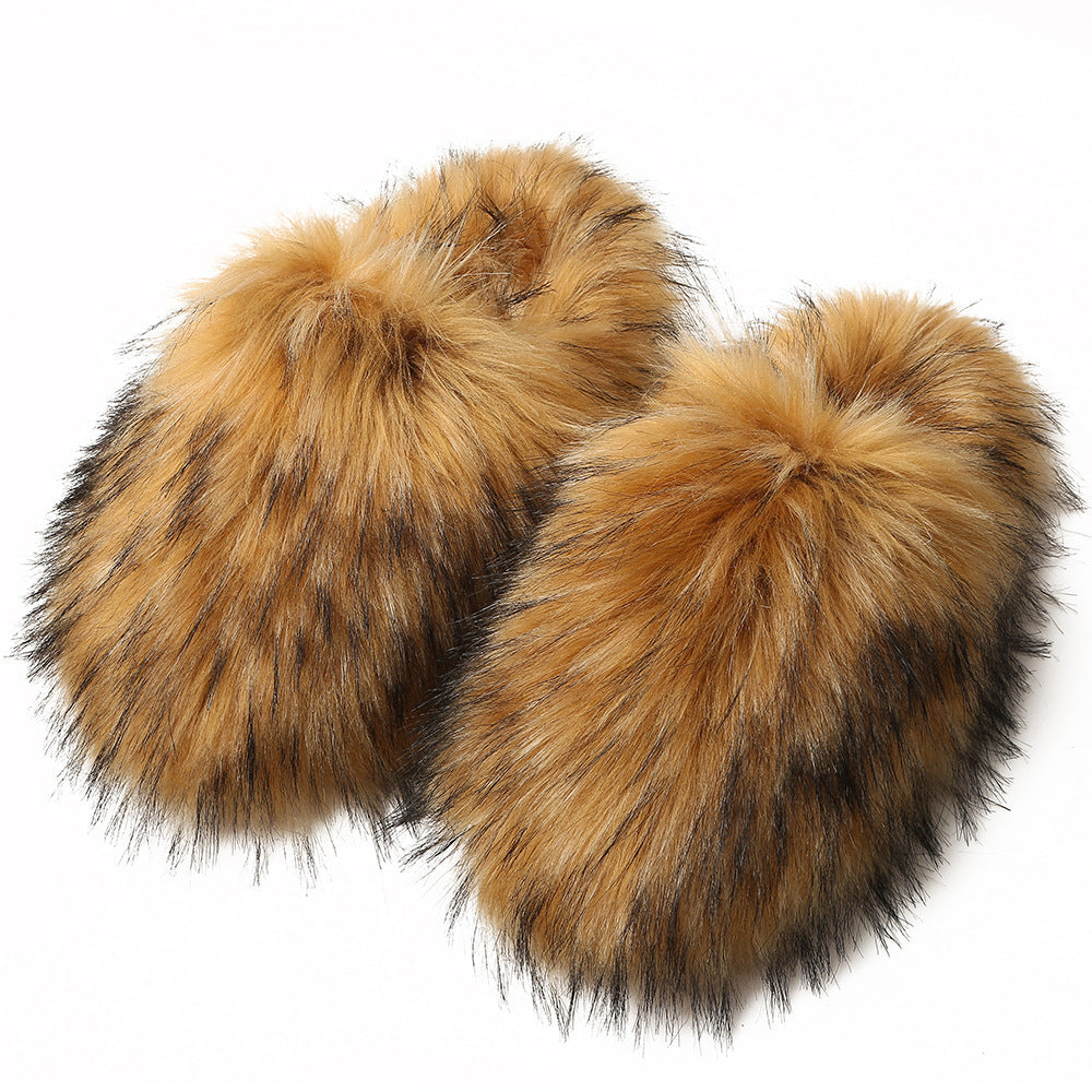 Faux Fur Hausschuhe