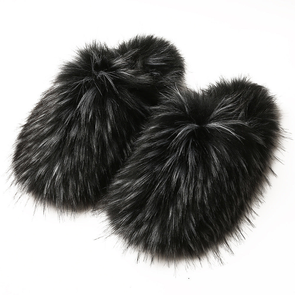 Faux Fur Hausschuhe