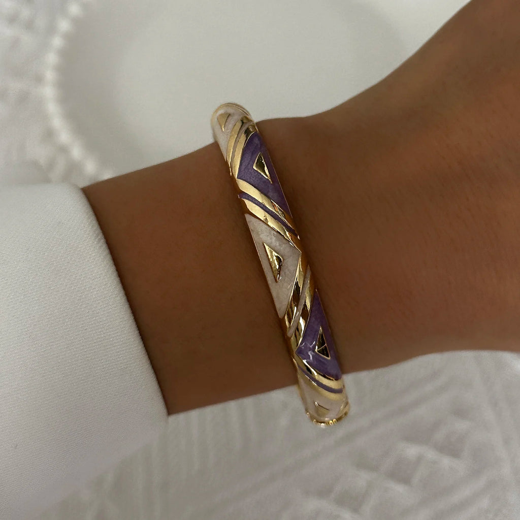 Flora Enamel Bangle
