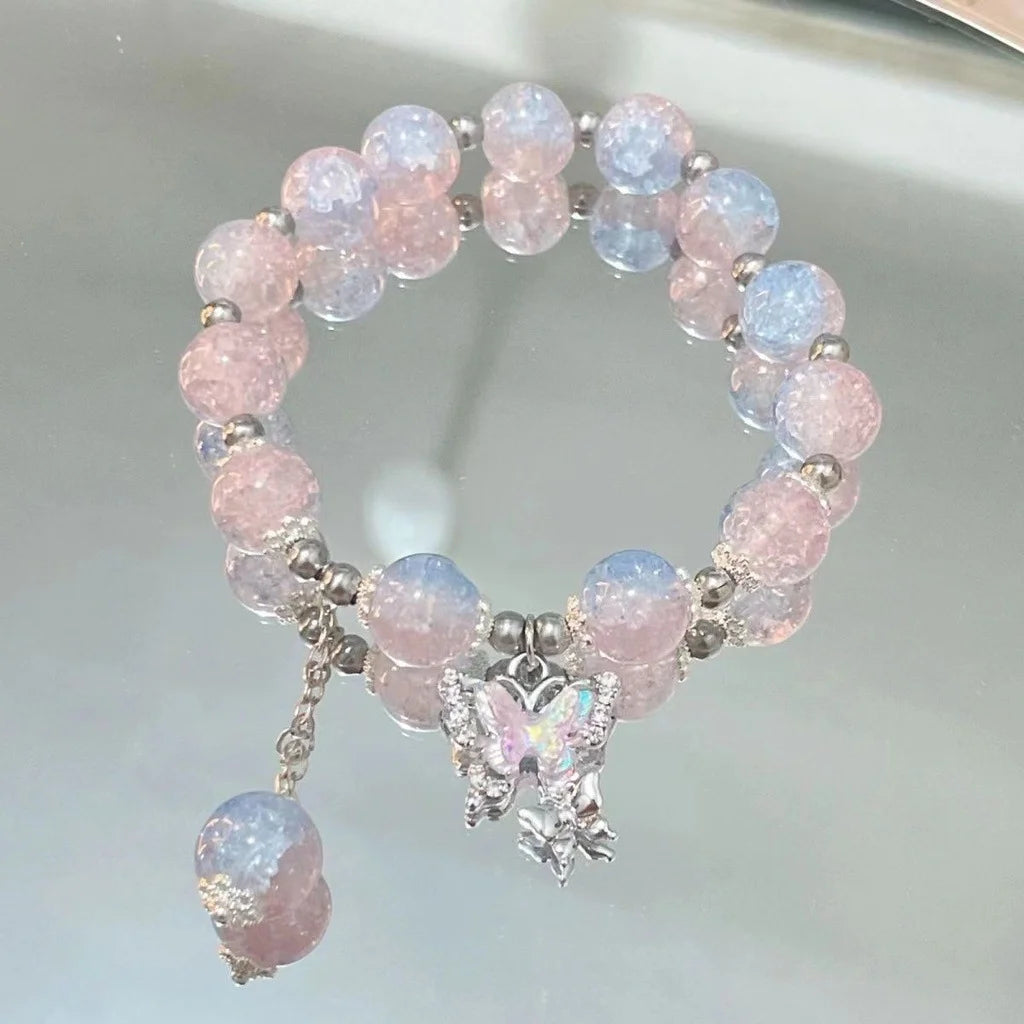 BloomCharm Crystal Beaded Bracelet