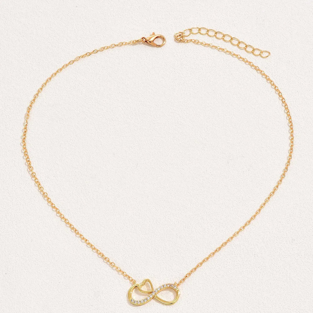Minimalist Infinity Heart Necklace