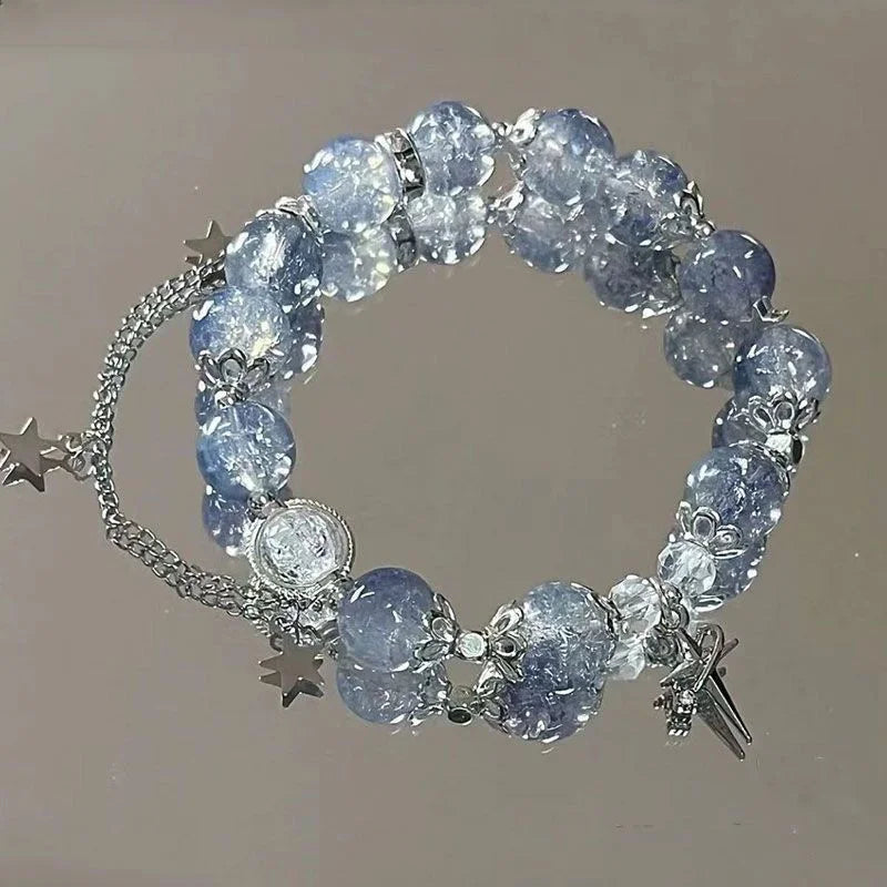 BloomCharm Crystal Beaded Bracelet