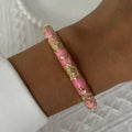 Flora Enamel Bangle