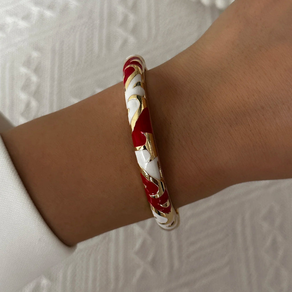 Flora Enamel Bangle