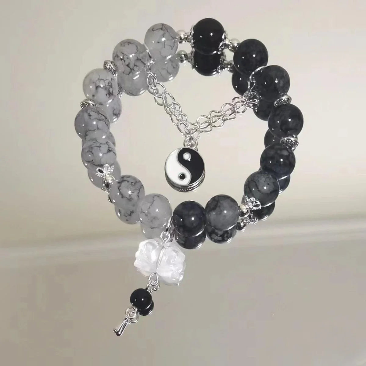 BloomCharm Crystal Beaded Bracelet