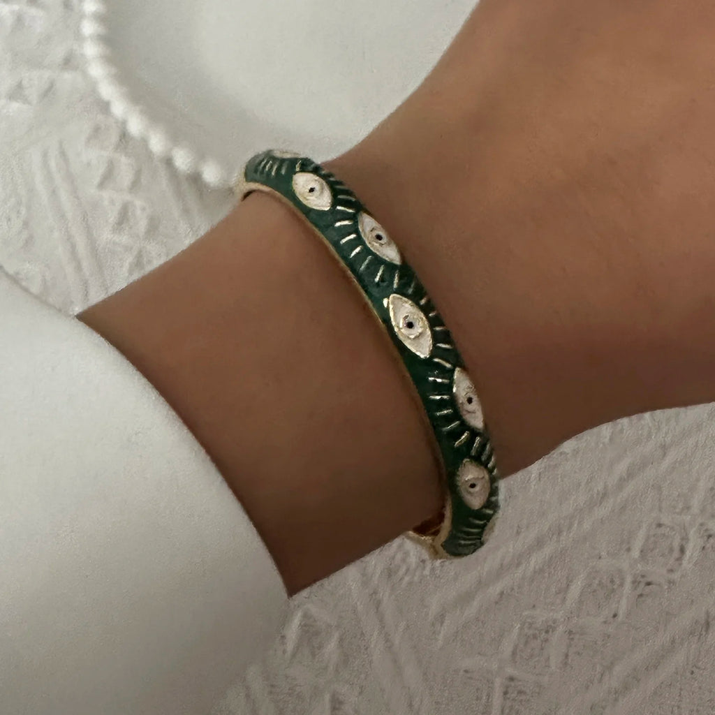 Flora Enamel Bangle