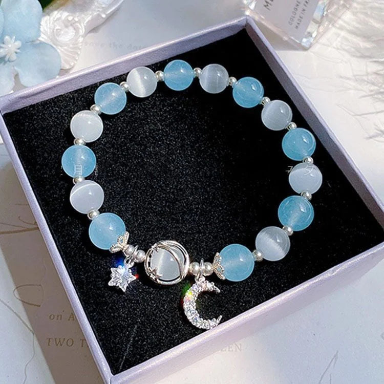 BloomCharm Crystal Beaded Bracelet