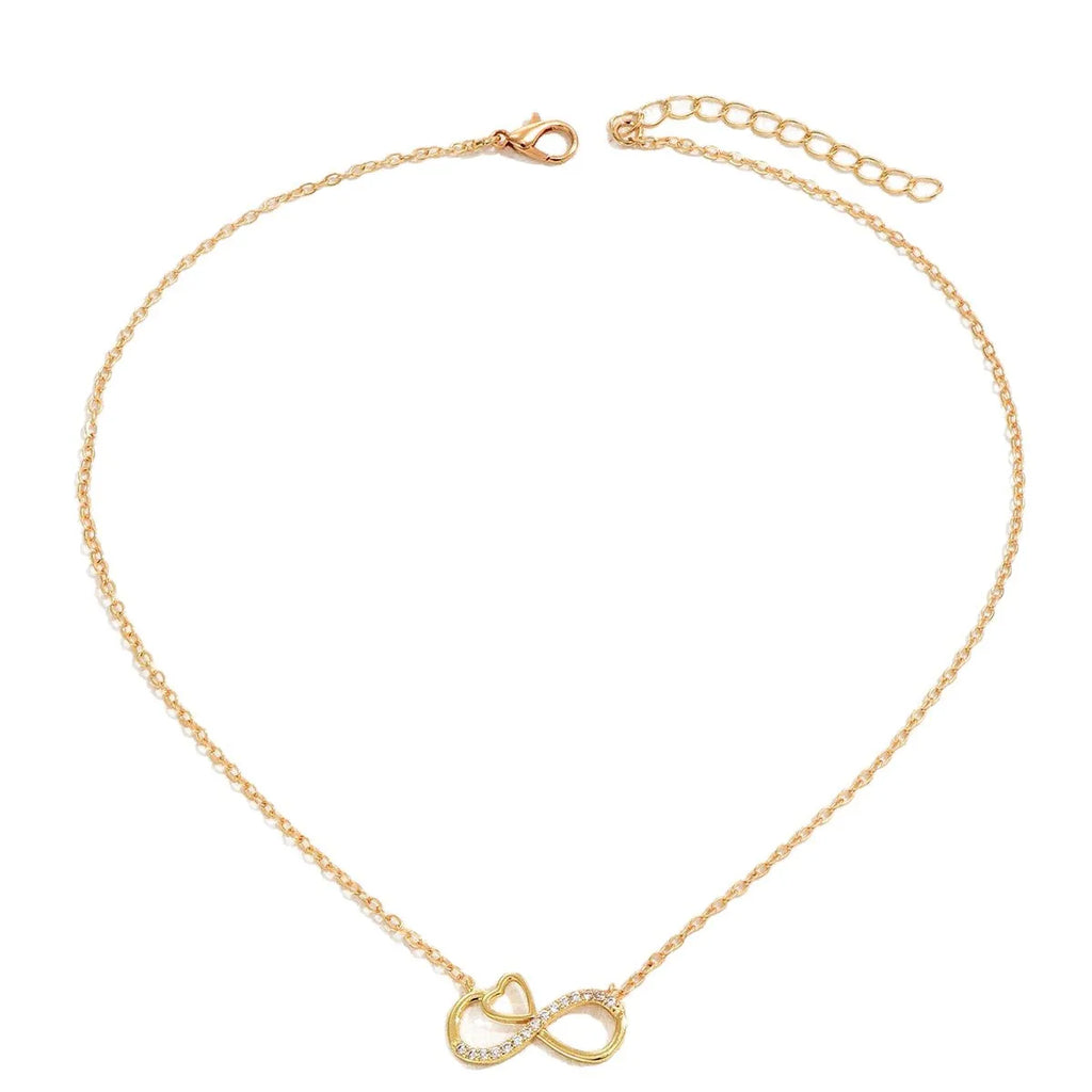 Minimalist Infinity Heart Necklace