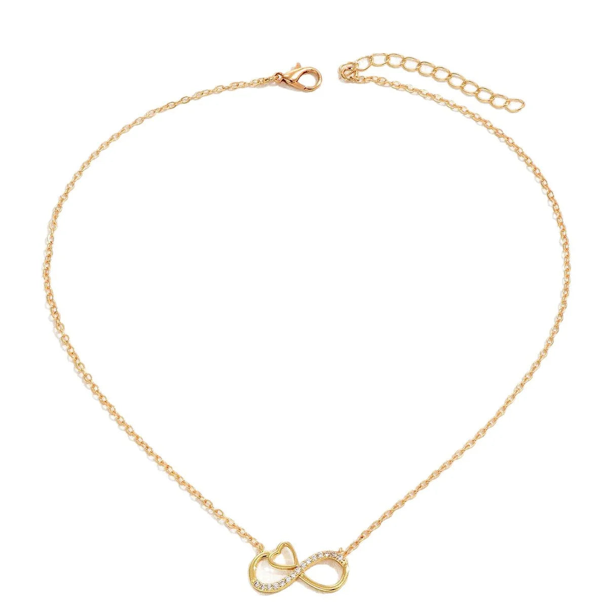 Minimalist Infinity Heart Necklace