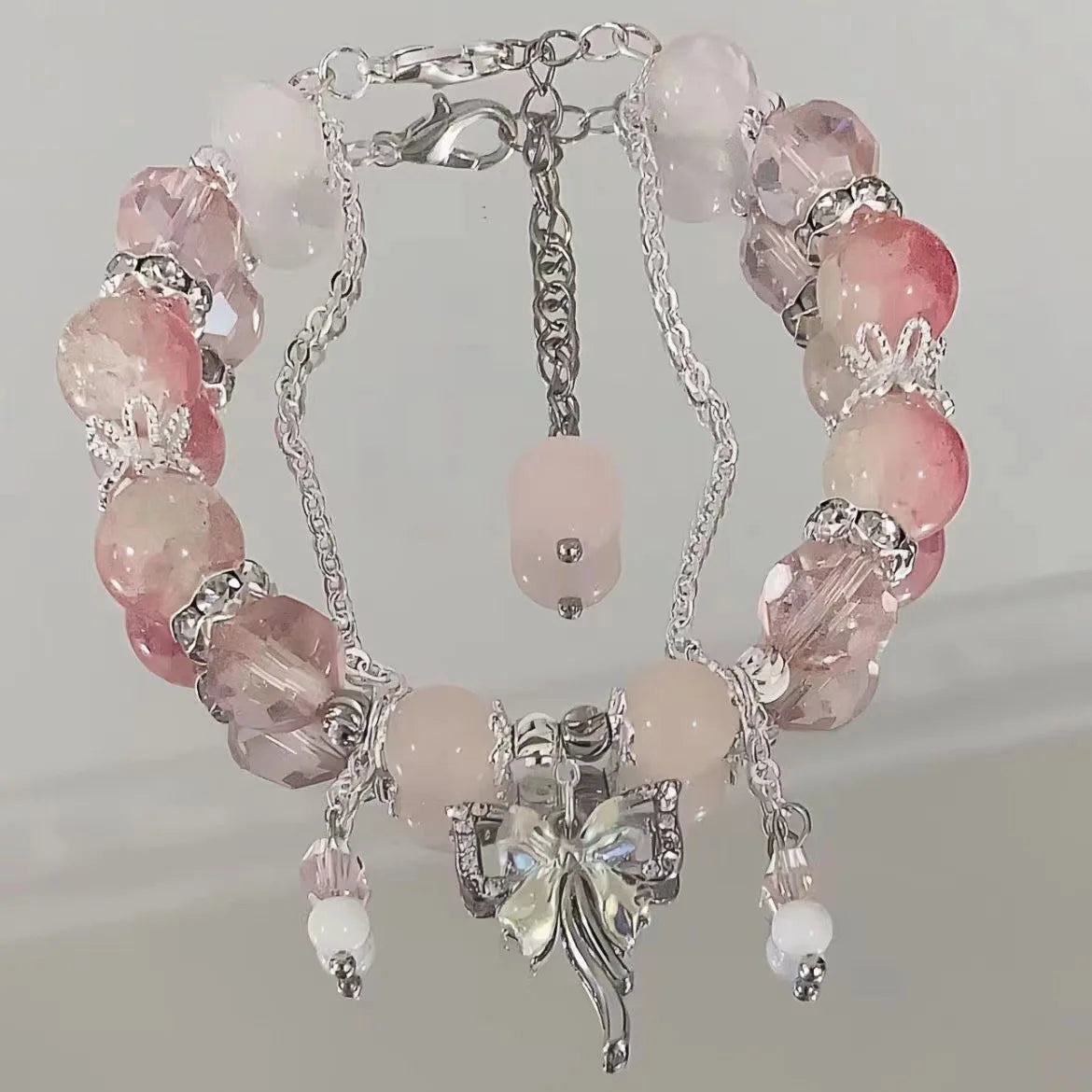 BloomCharm Crystal Beaded Bracelet