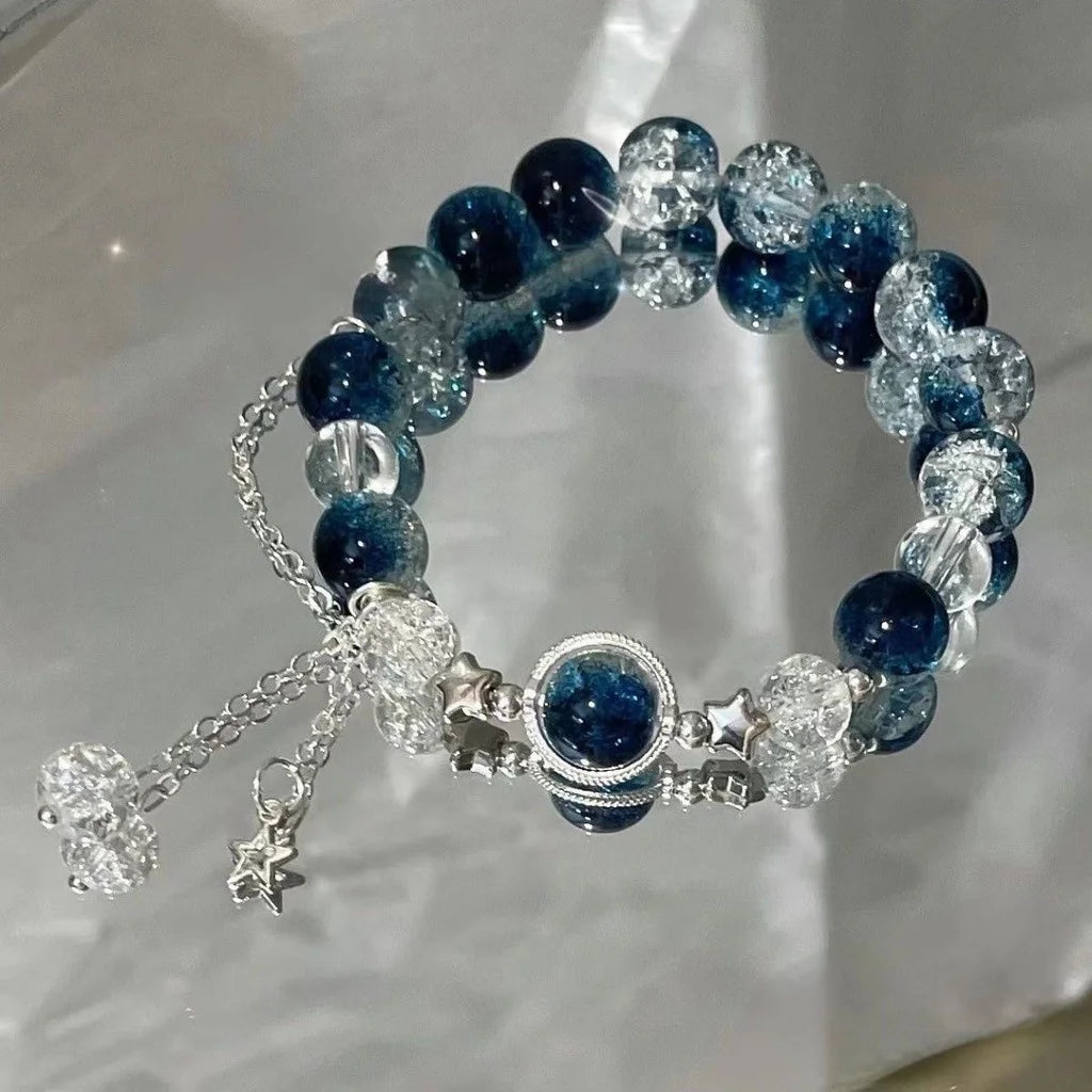 BloomCharm Crystal Beaded Bracelet