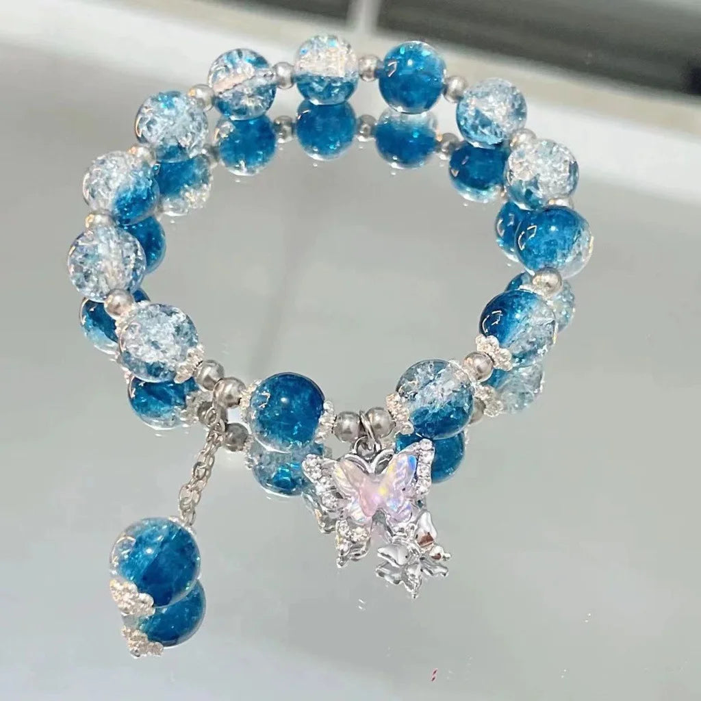 BloomCharm Crystal Beaded Bracelet