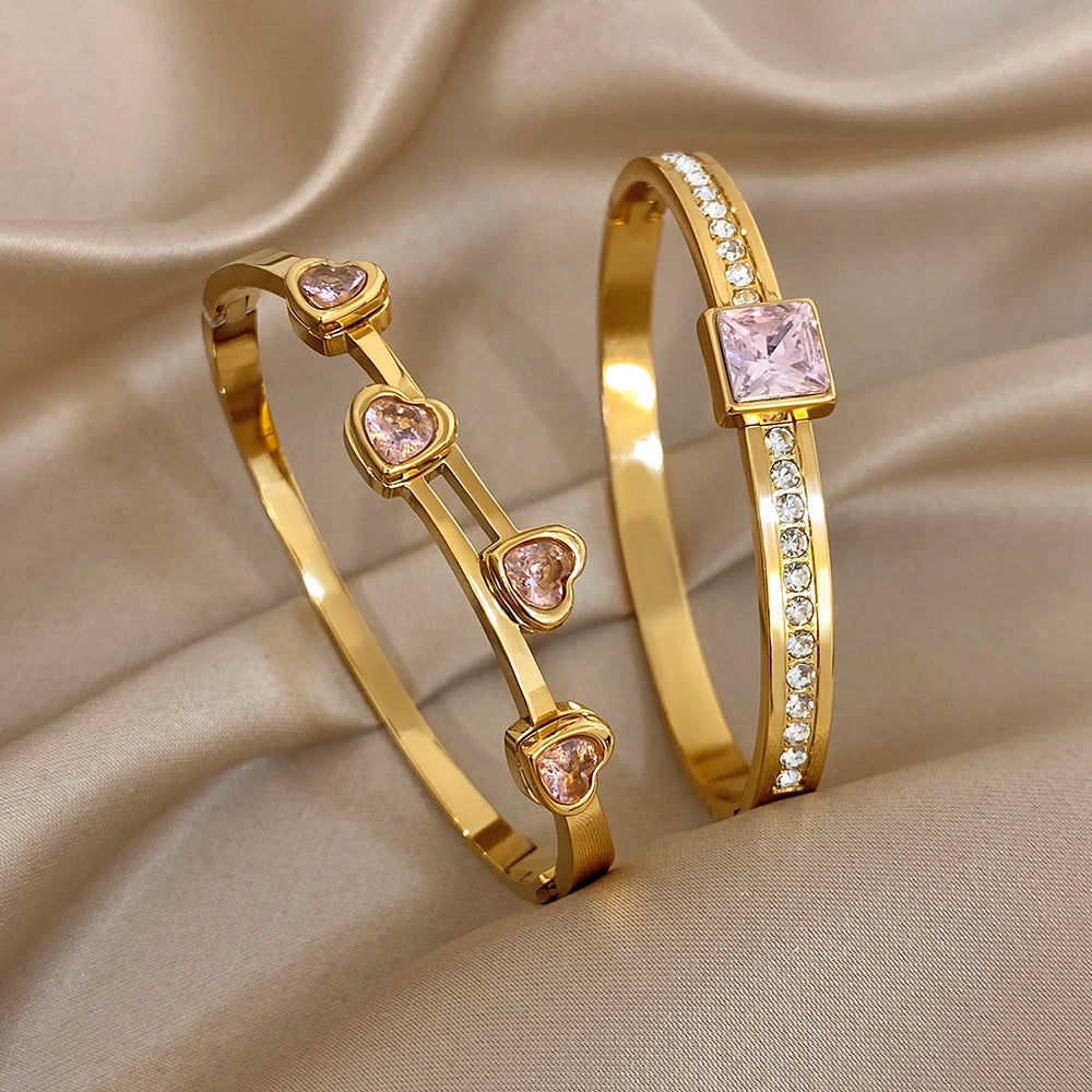 Luxury Style Pink Bracelet