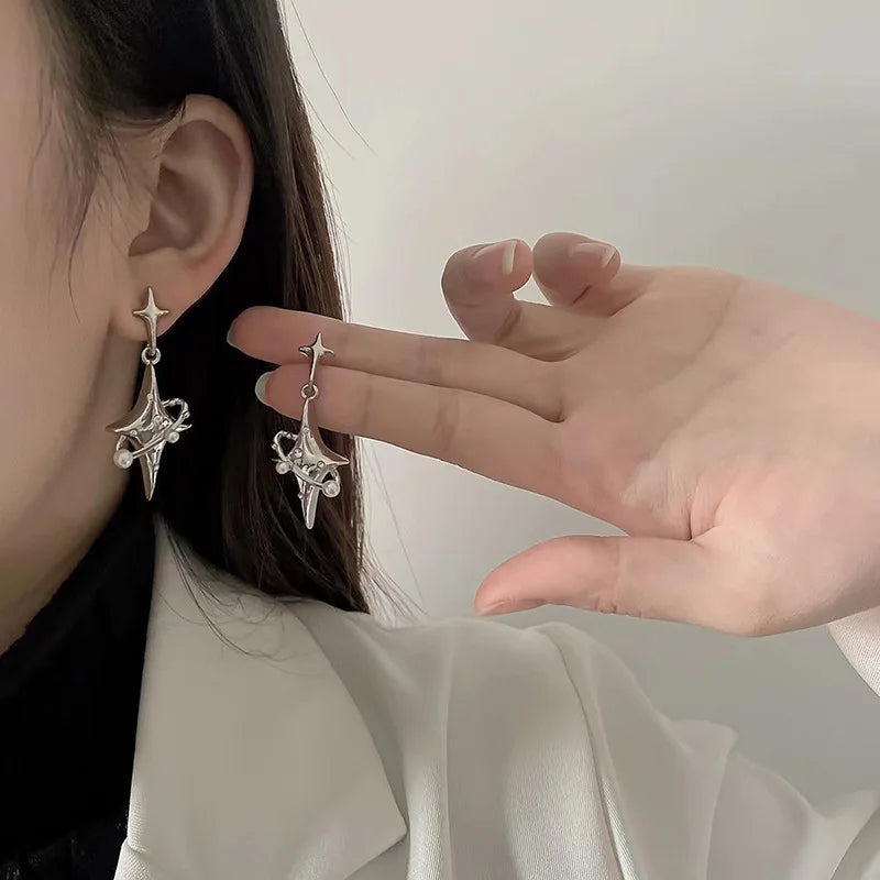 Rosé Bow Stud Earrings