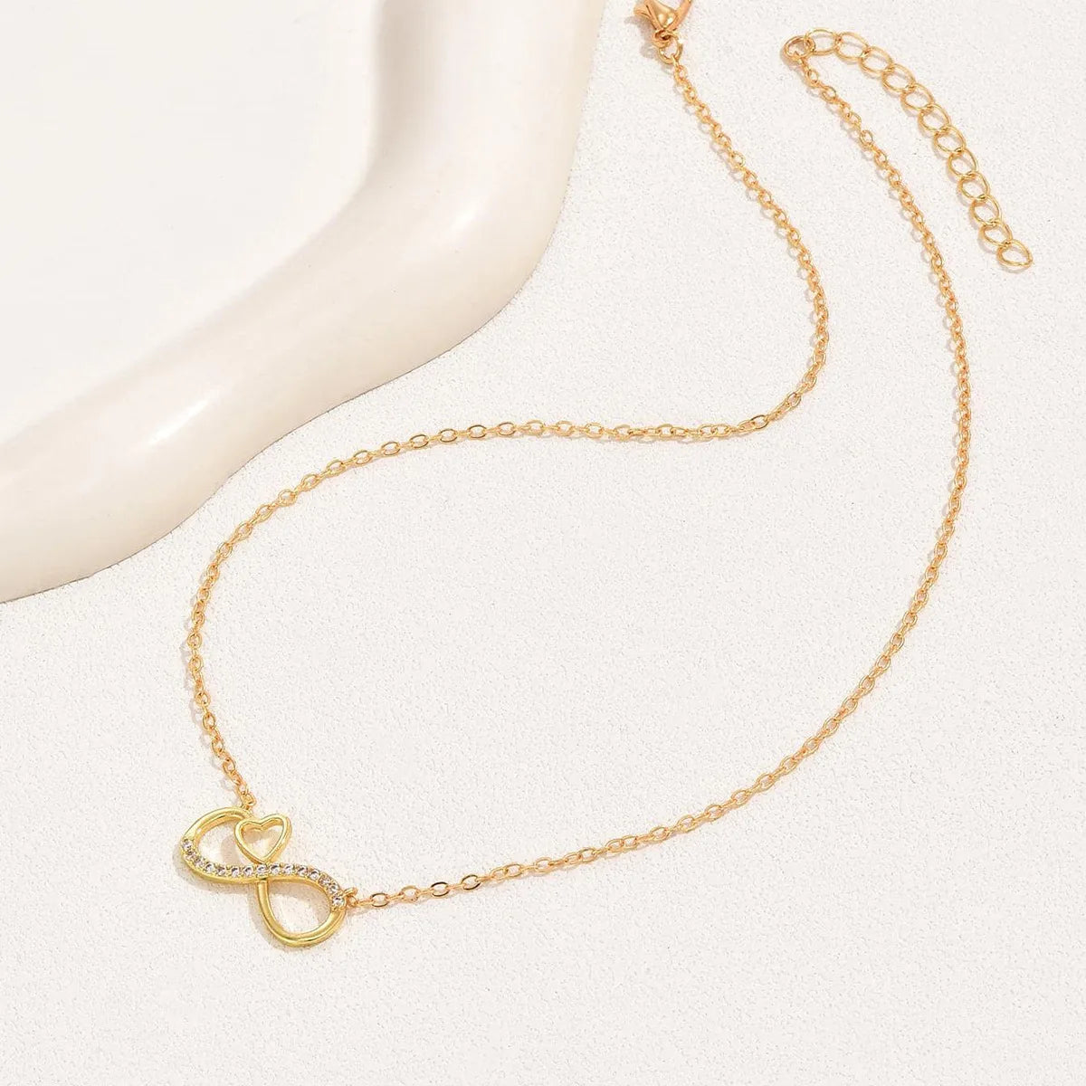 Minimalist Infinity Heart Necklace