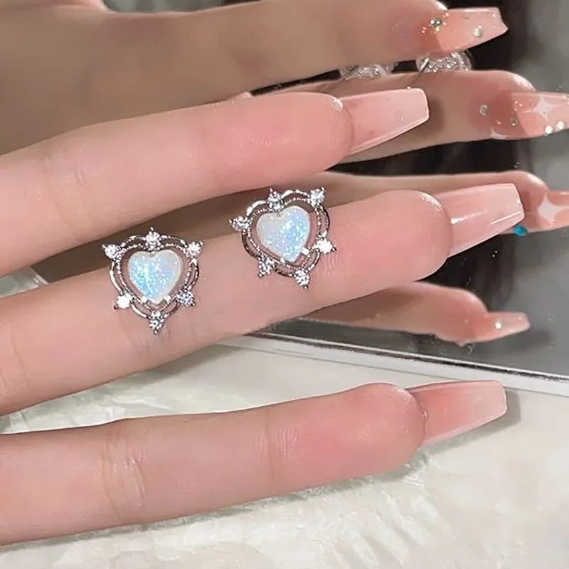 Rosé Bow Stud Earrings