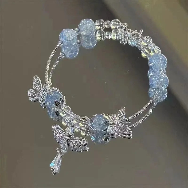 BloomCharm Crystal Beaded Bracelet