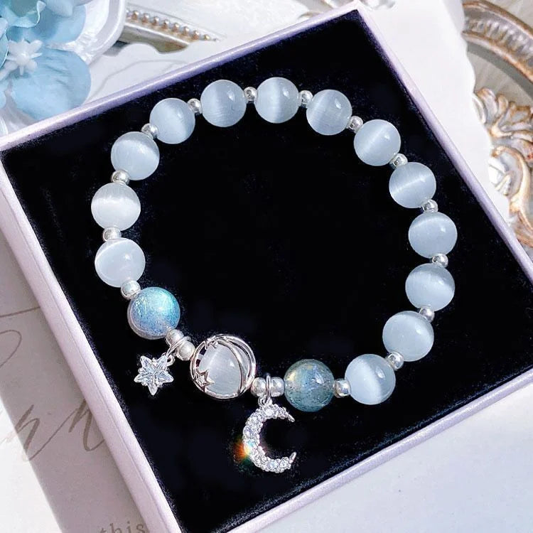 BloomCharm Crystal Beaded Bracelet