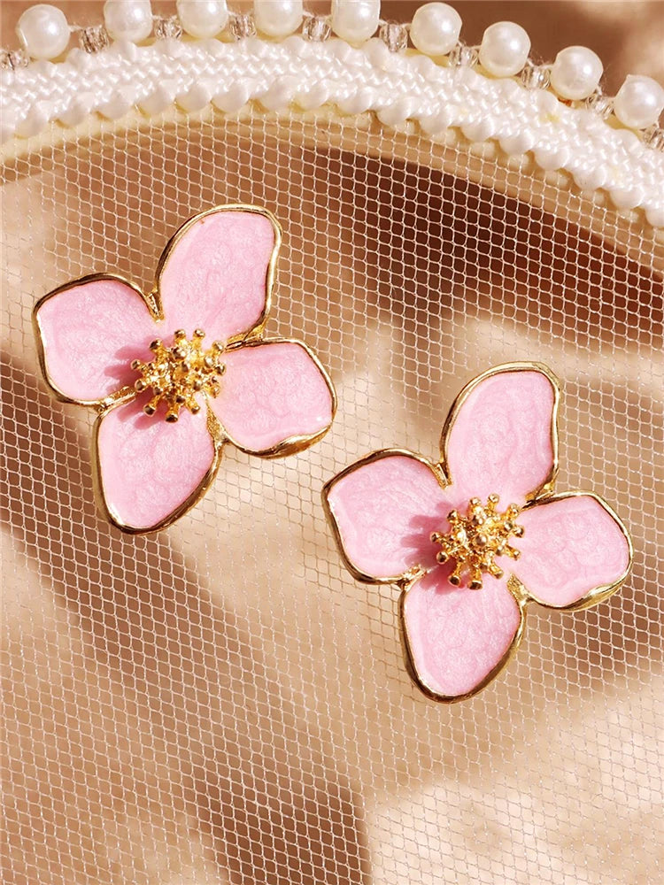 Hibiscus Bloom Earrings