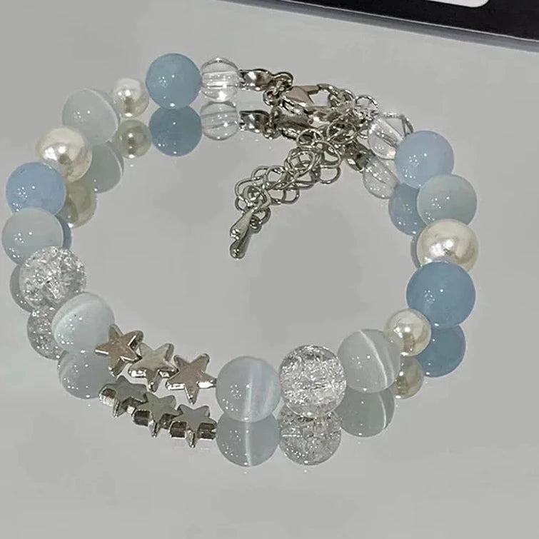 BloomCharm Crystal Beaded Bracelet
