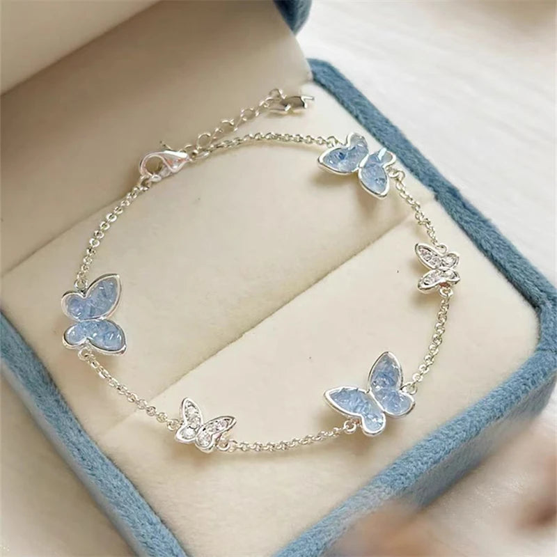 Azure Butterfly Jewelry Set