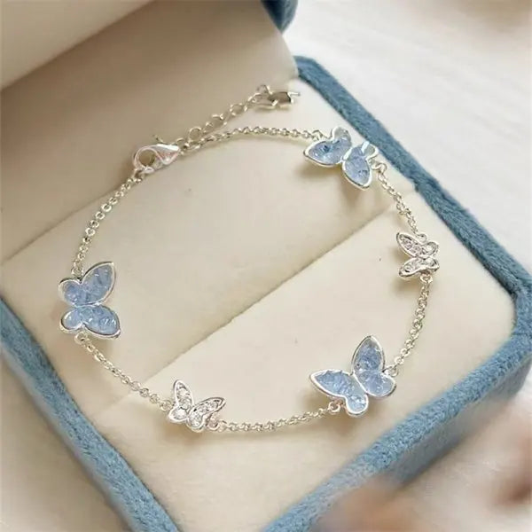 Azure Butterfly Jewelry Set