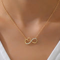 Minimalist Infinity Heart Necklace