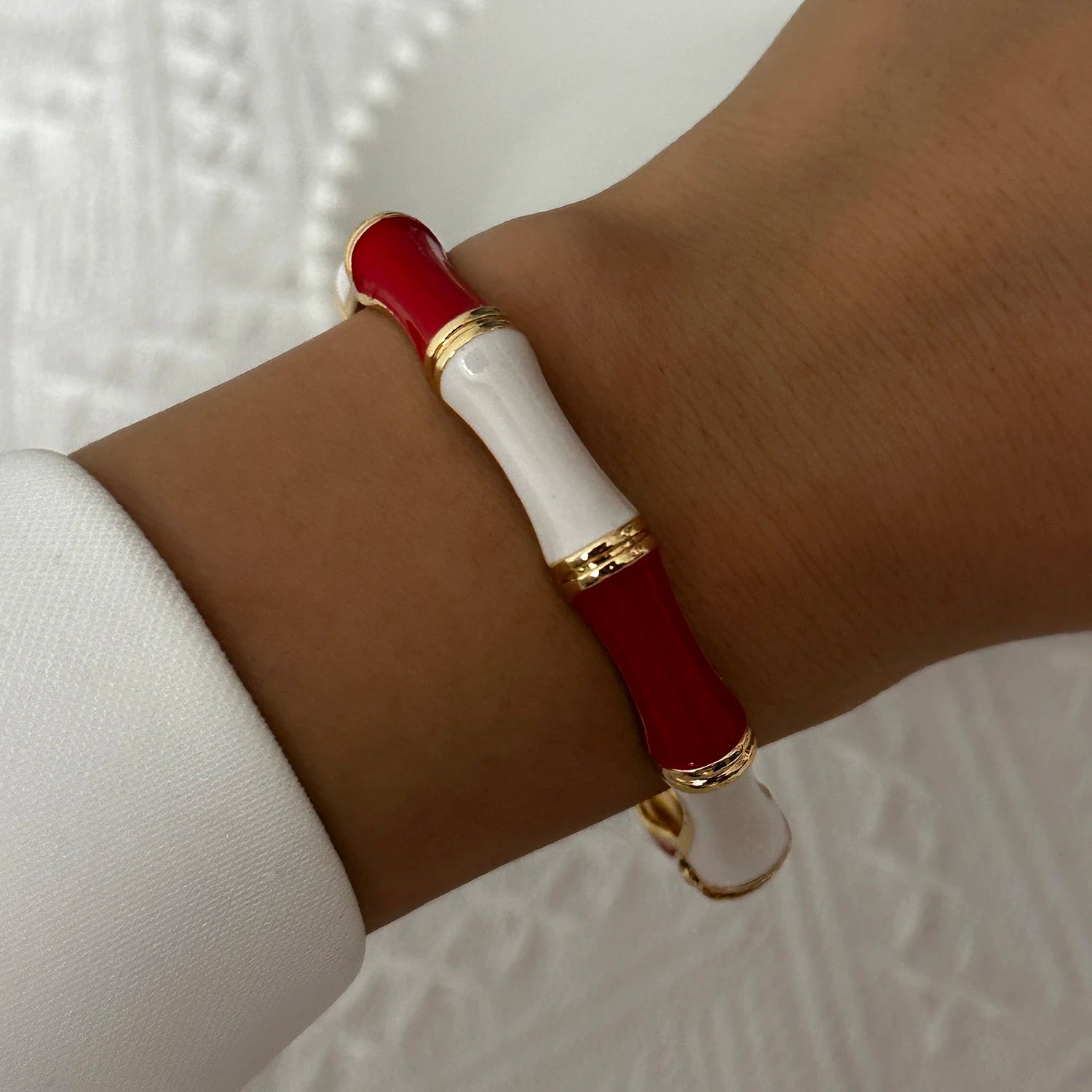 Flora Enamel Bangle