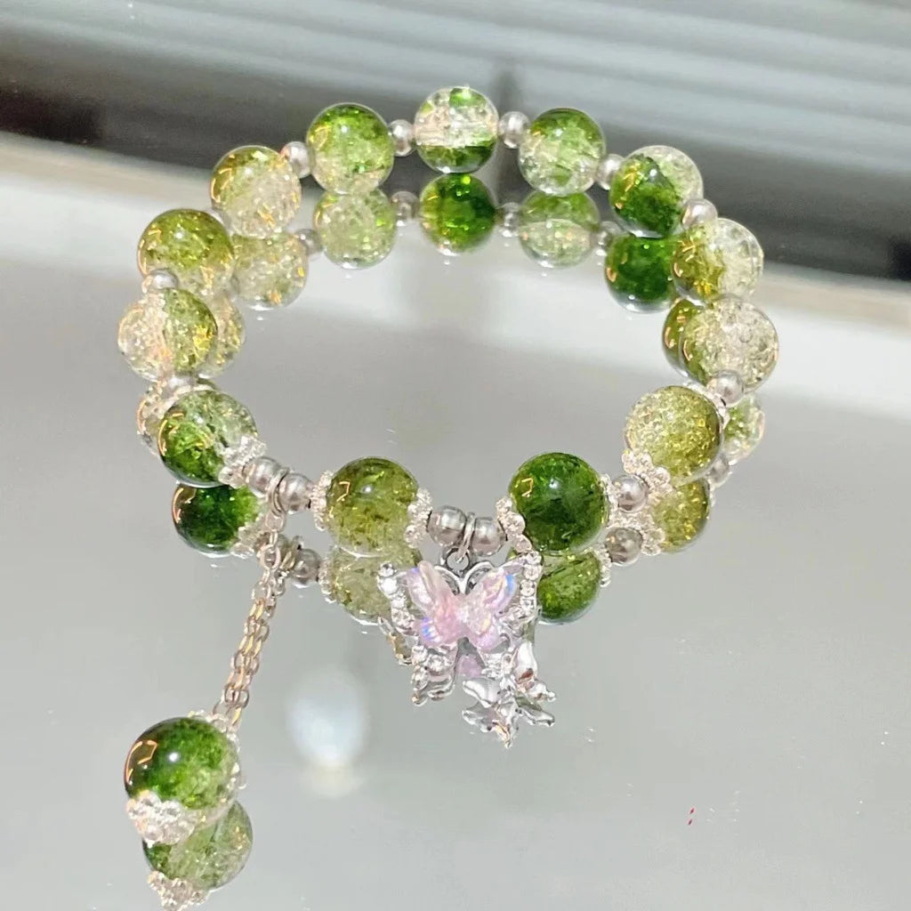 BloomCharm Crystal Beaded Bracelet