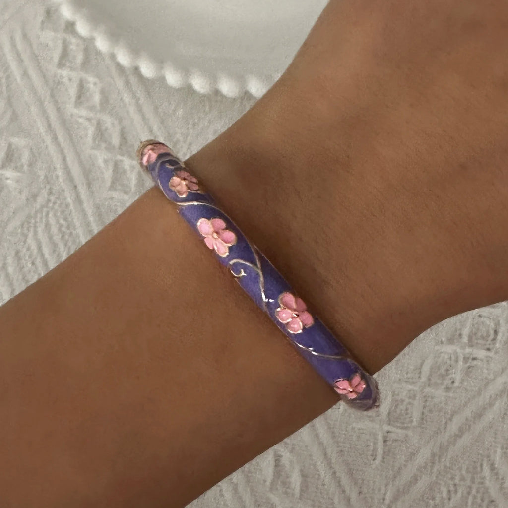 Flora Enamel Bangle
