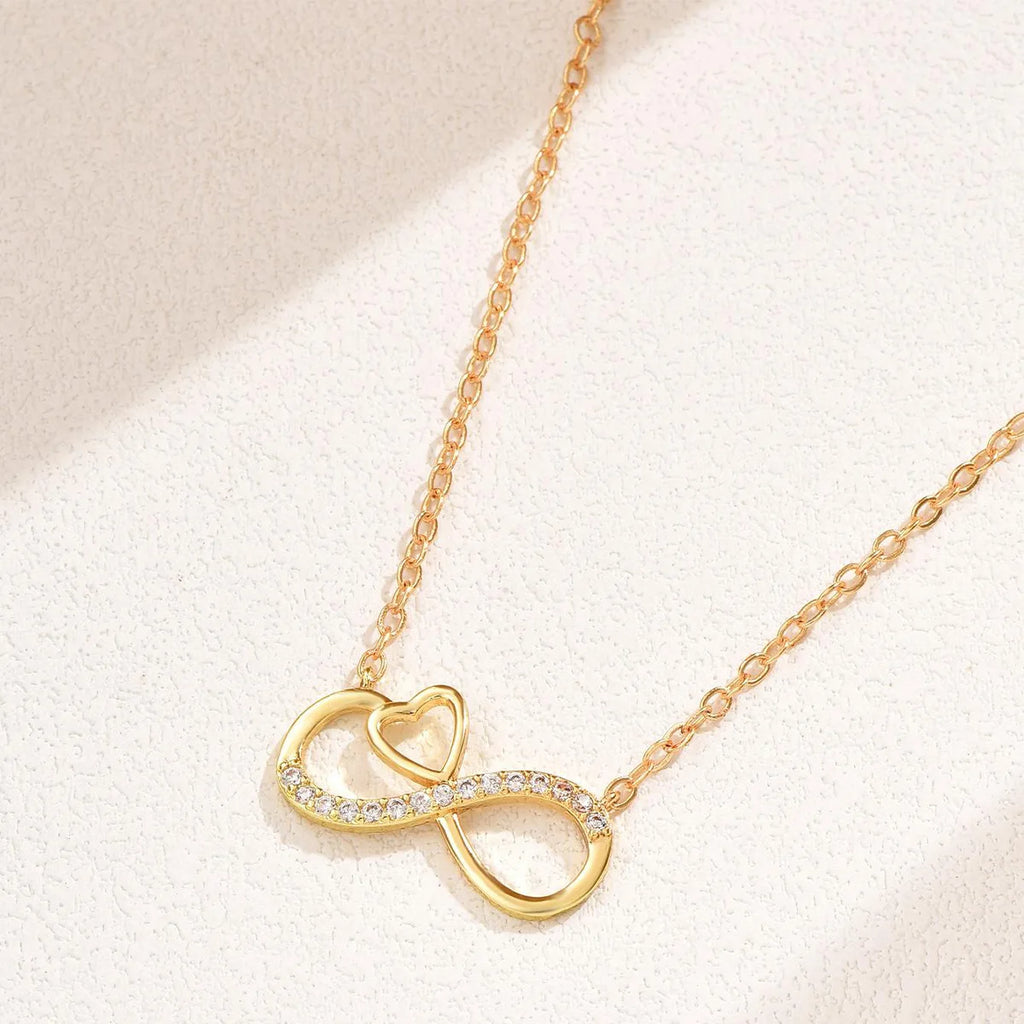 Minimalist Infinity Heart Necklace