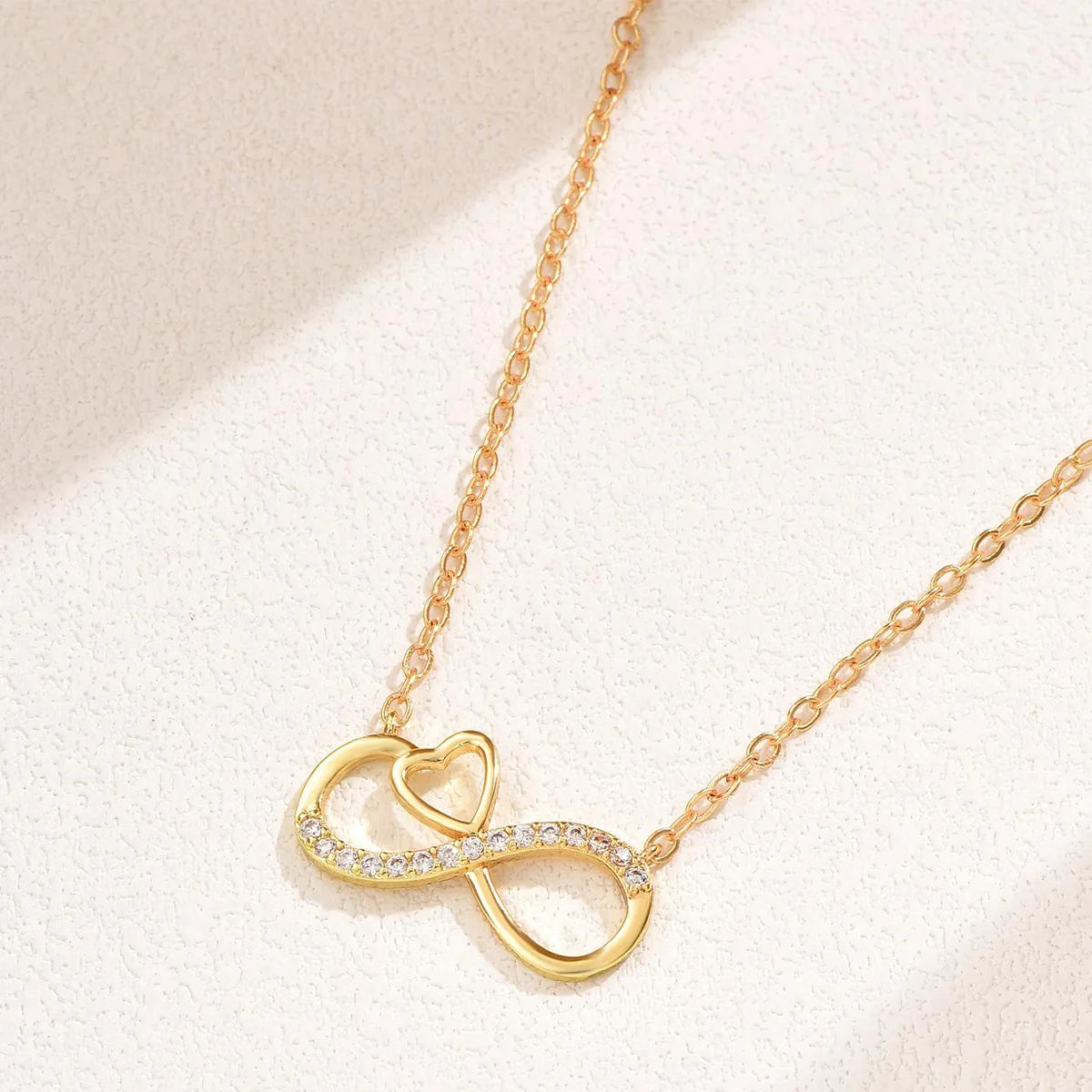 Minimalist Infinity Heart Necklace