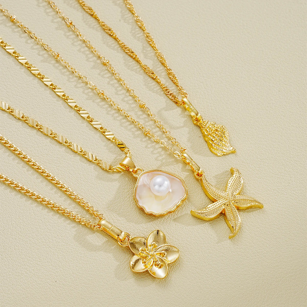 Includes 4 individual necklaces in one set. Wear them together or separately.