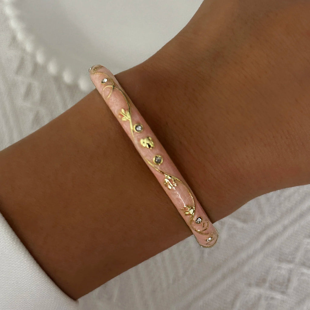 Flora Enamel Bangle