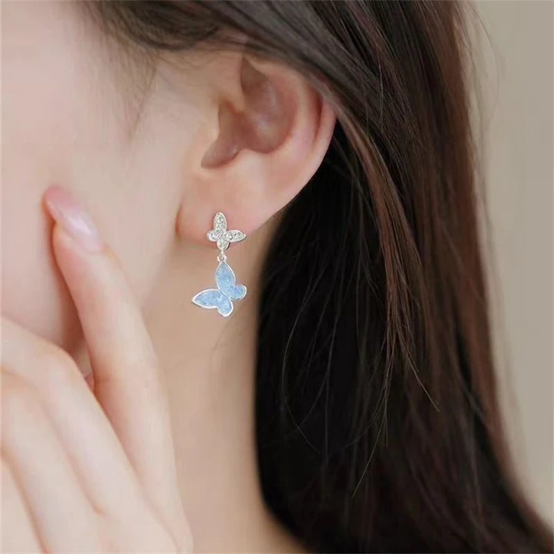 Azure Butterfly Jewelry Set