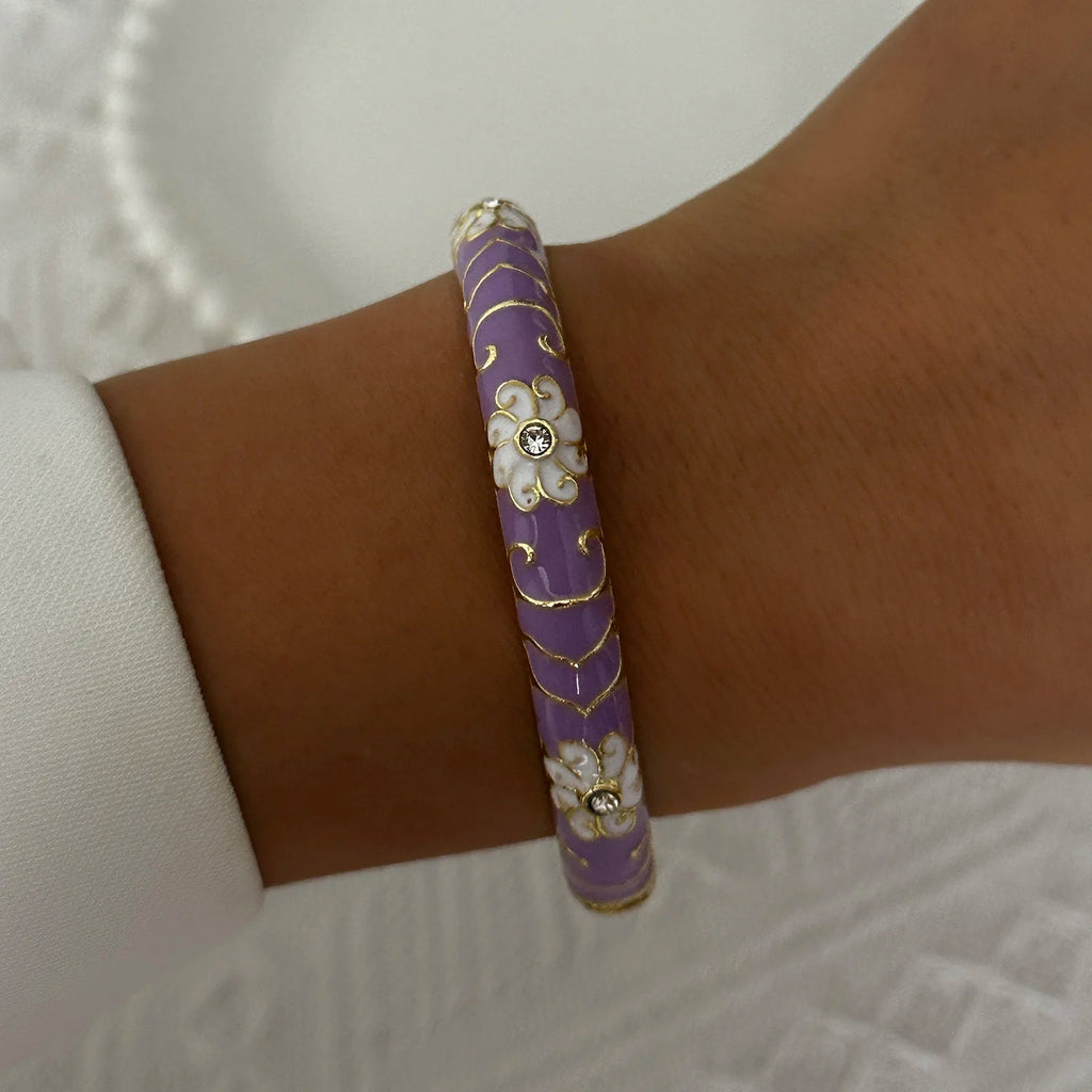 Flora Enamel Bangle