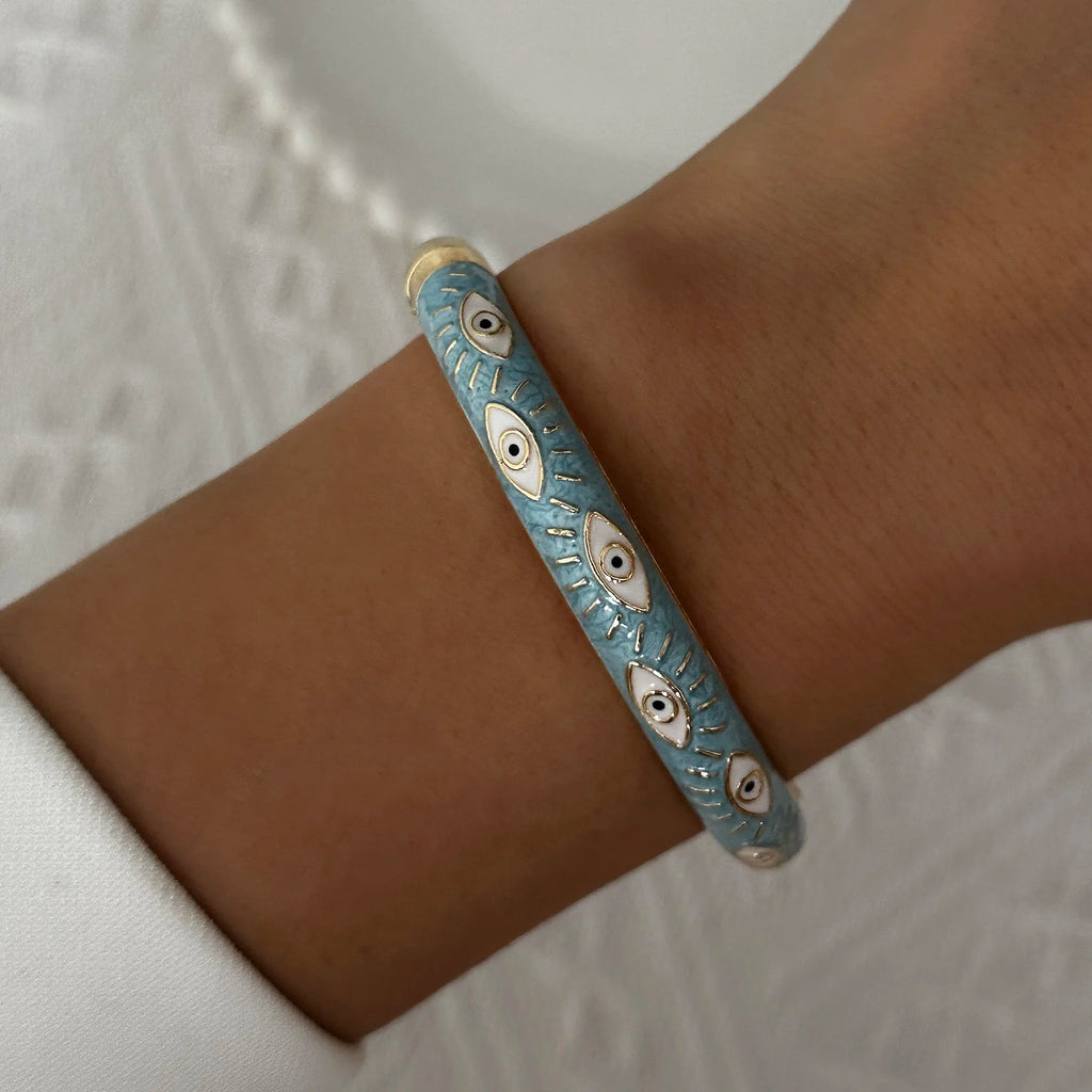 Flora Enamel Bangle