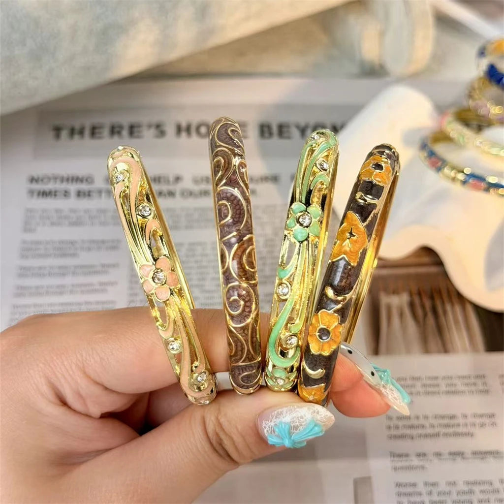 Flora Enamel Bangle