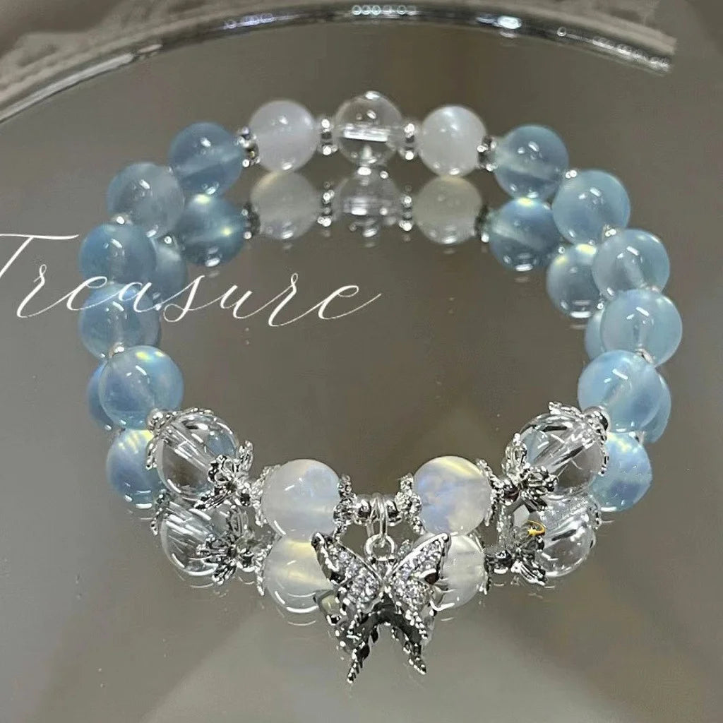 BloomCharm Crystal Beaded Bracelet