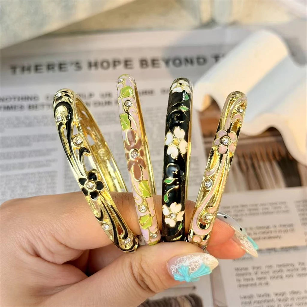 Flora Enamel Bangle